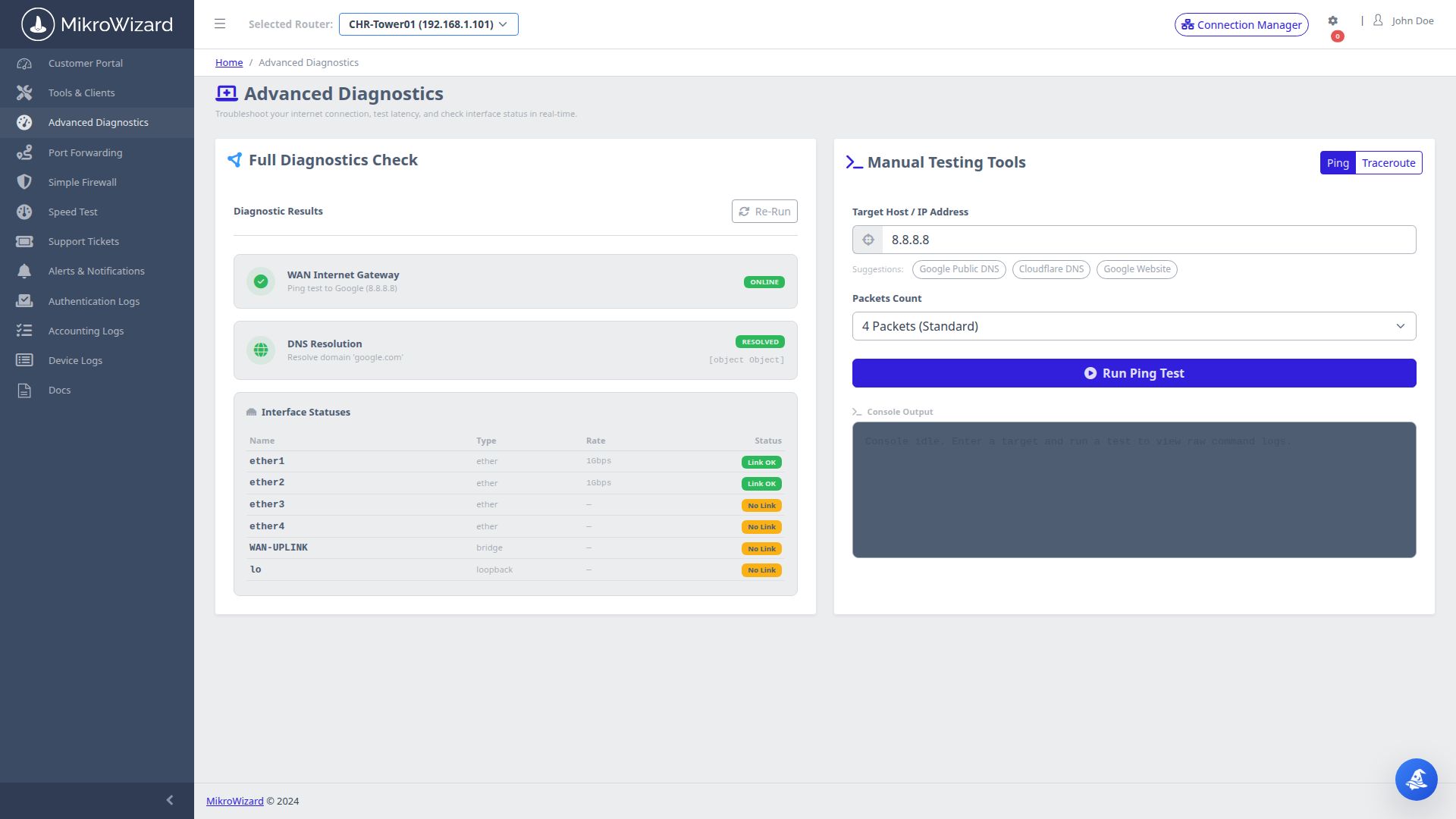 Automated Diagnostics