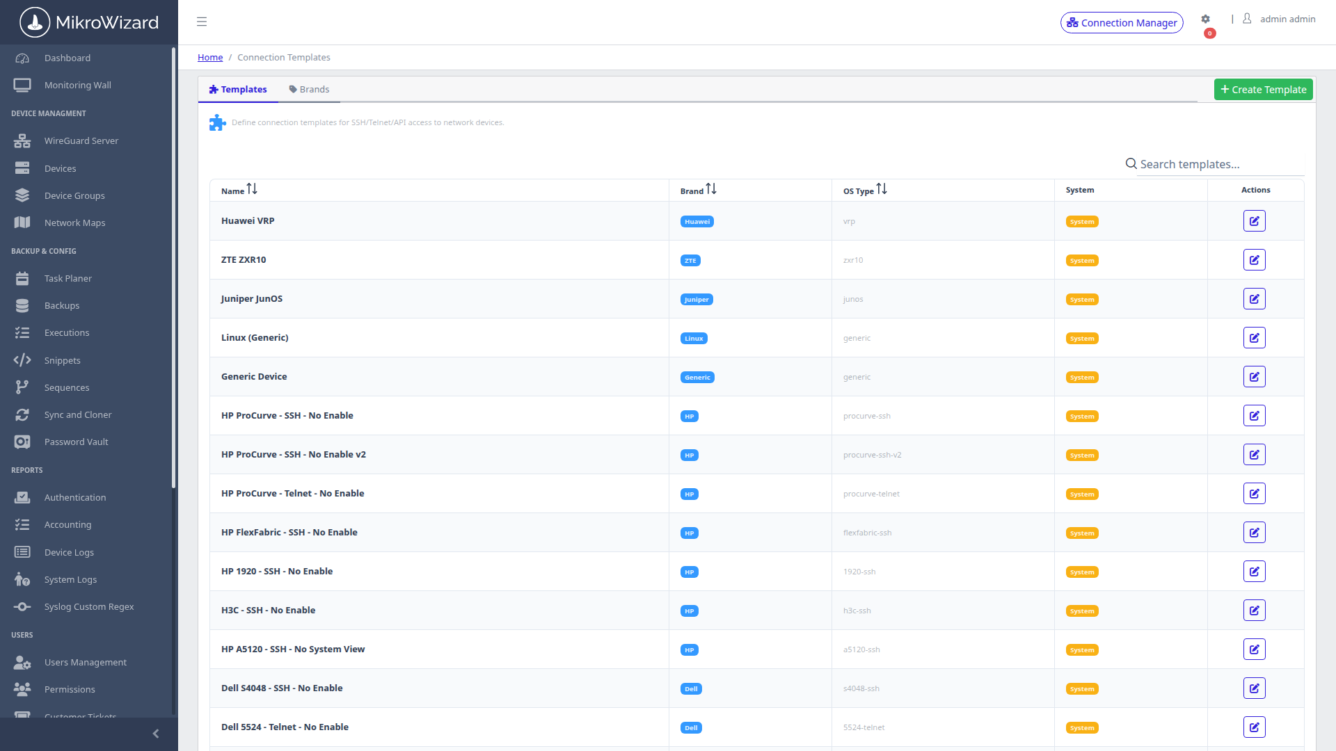 CLI Terminal Protocol Templates Library