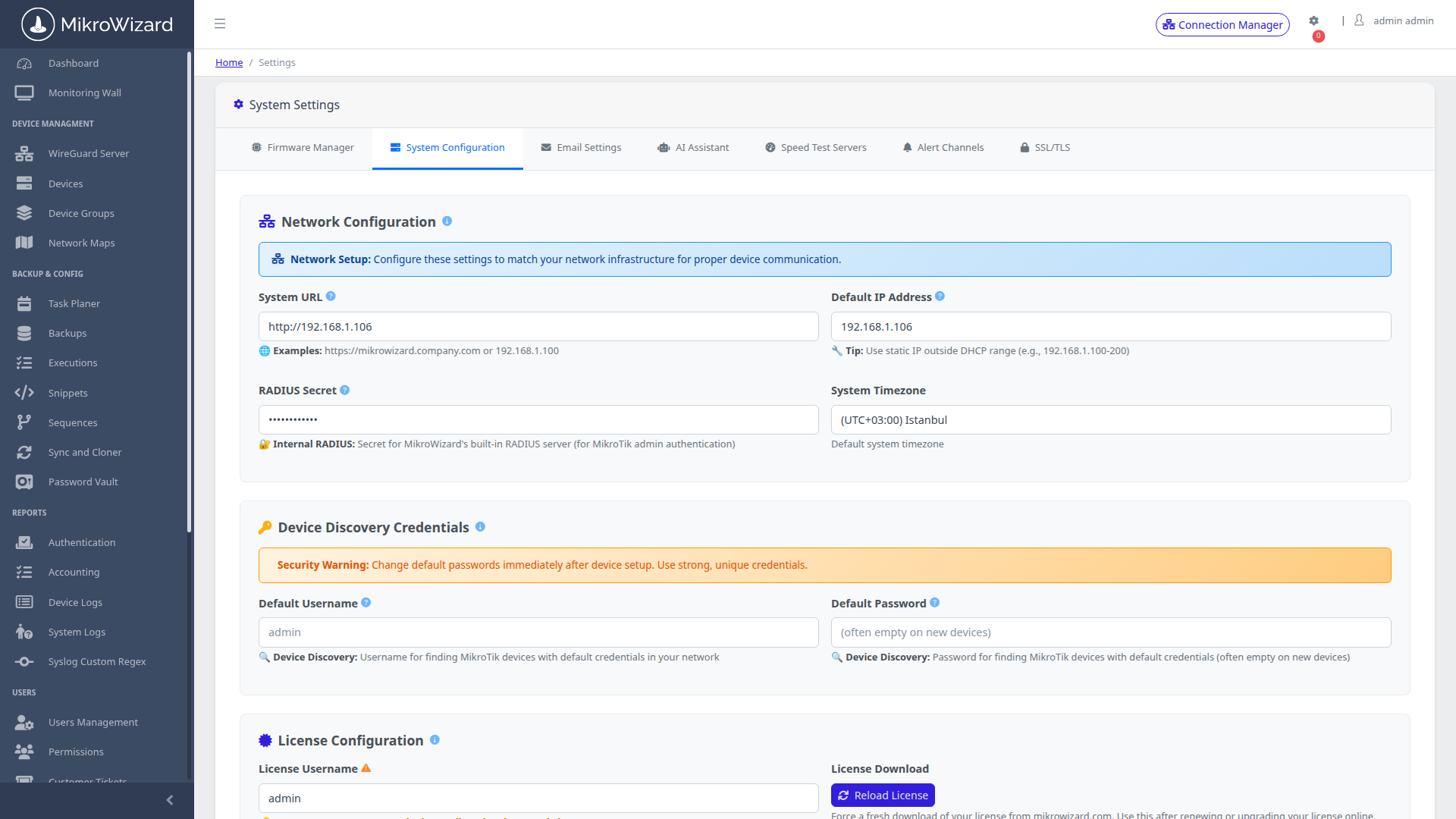 Dynamic RADIUS Mule Configuration